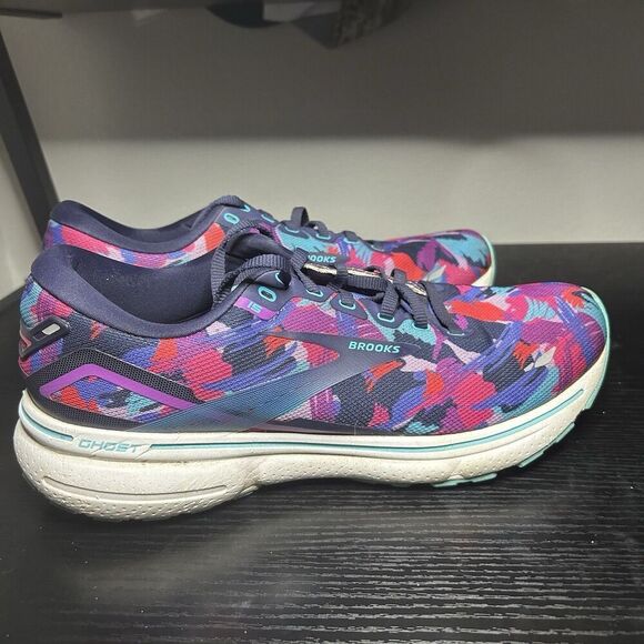 Women’s Brooks Ghost 15 Purple Blue Sneakers Running Shoes 10 Empower Her - Picture 5 of 15